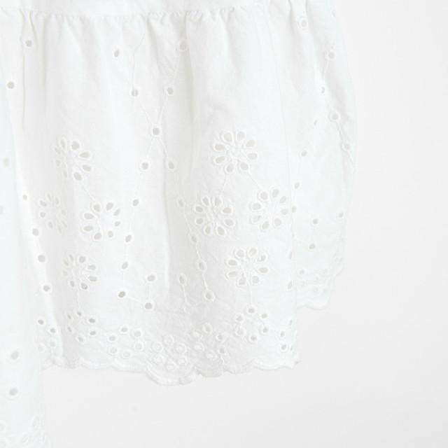 Рокля с къс ръкав, цвят: Бял