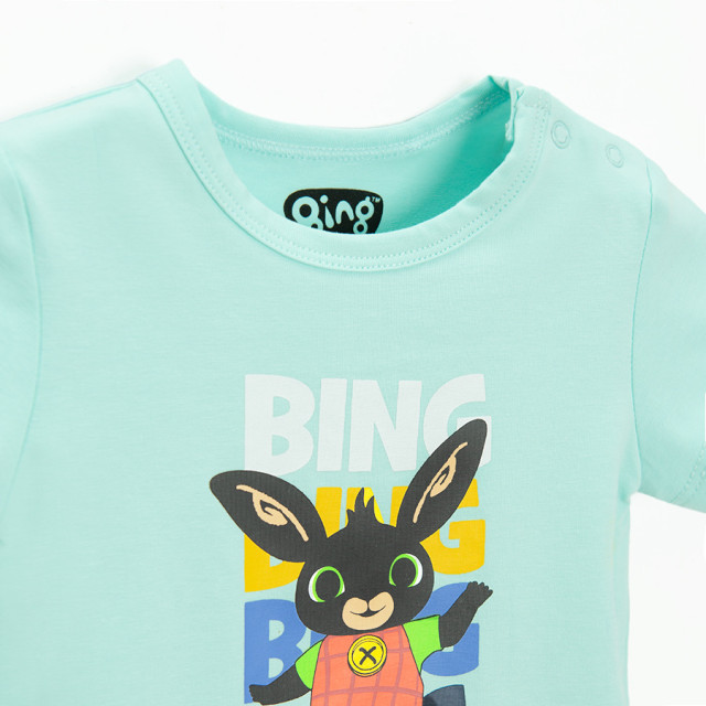 Боди с къс ръкав BING BUNNY, цвят: Тюркоазен