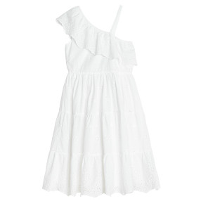 Рокля без ръкав, цвят: Бял