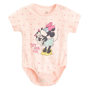 Боди с къс ръкав MINNIE MOUSE, цвят: Светло розов