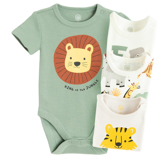 Боди с къс ръкав 4бр., цвят: Микс