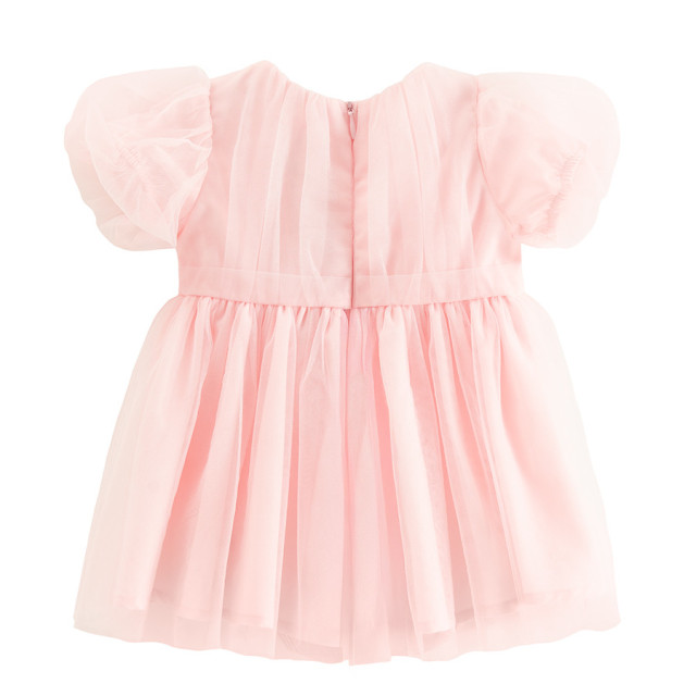 Рокля с къс ръкав, цвят: Пепел от рози