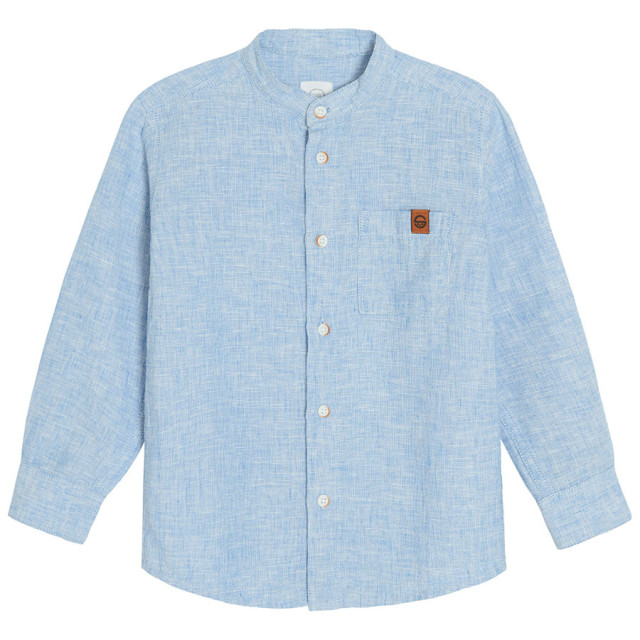 Риза с дълъг ръкав, цвят: Светло син