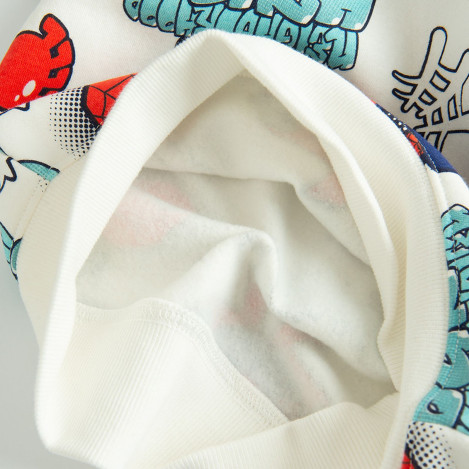 Блуза с дълъг ръкав SPIDER-MAN, цвят: Мръсно бял