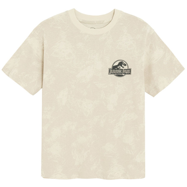 Тениска с къс ръкав JURASSIC WORLD, цвят: Бежов