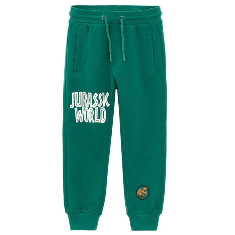Спортен панталон JURASSIC WORLD, цвят: Зелен