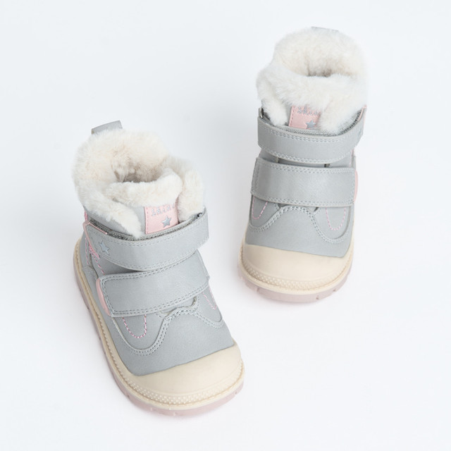 Ботуши, цвят: Светло сив