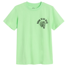 Тениска с къс ръкав, цвят: Зелен