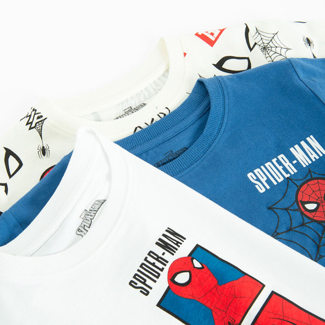 Тениска с къс ръкав 3бр. SPIDER-MAN, цвят: Микс