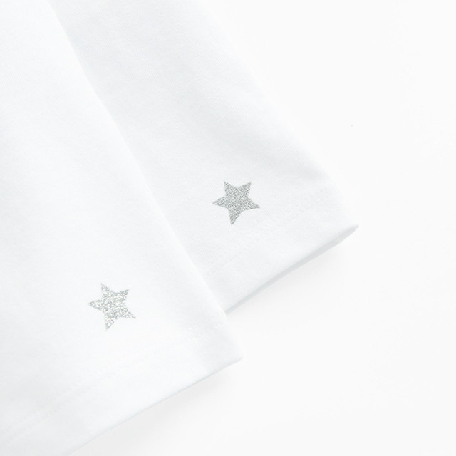 Тениска с къс ръкав 2бр., цвят: Бял