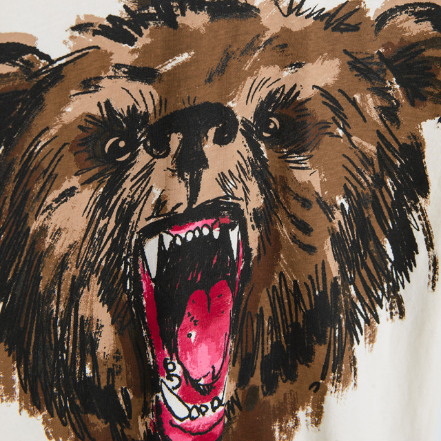 Тениска с къс ръкав, цвят: Кремав