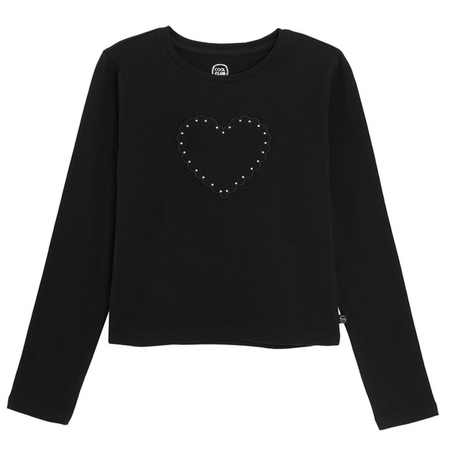 Тениска с дълъг ръкав, цвят: Черен