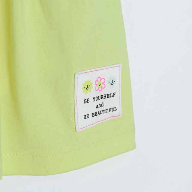 Боди с къс ръкав, цвят: Жълт