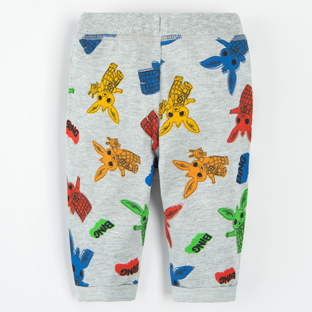 Спортен панталон BING BUNNY, цвят: Сив меланж