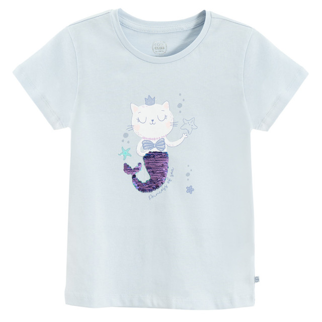 Тениска с къс ръкав, цвят: Тюркоазен