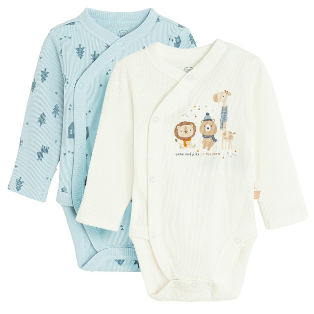 Боди с дълъг ръкав 2бр., цвят: Микс