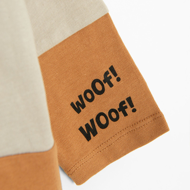 Тениска с дълъг ръкав, цвят: Бежов