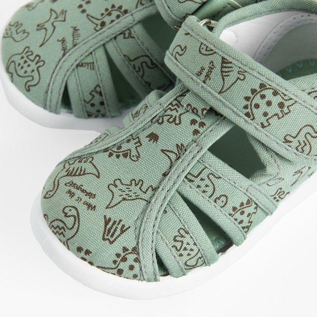 Пантофи, цвят: Зелен