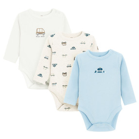 Боди с дълъг ръкав 3бр., цвят: Микс