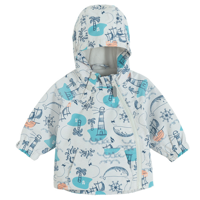 Яке, цвят: Сив меланж