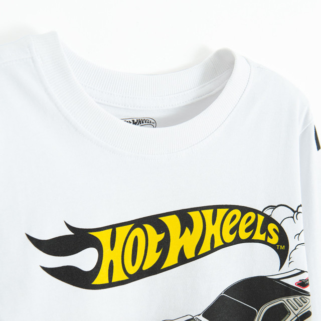 Блуза с дълъг ръкав HOT WHEELS, цвят: Бял