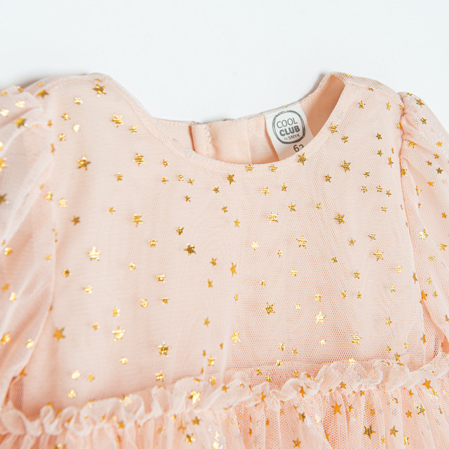 Рокля с дълъг ръкав, цвят: Светло розов