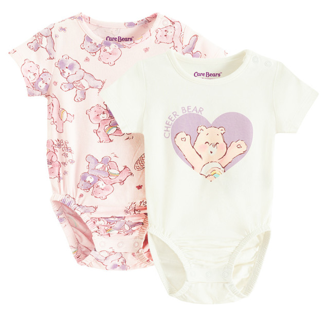 Боди с къс ръкав 2бр. CARE BEARS, цвят: Микс