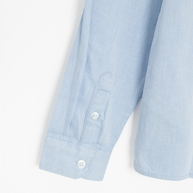 Риза с дълъг ръкав, цвят: Светло син