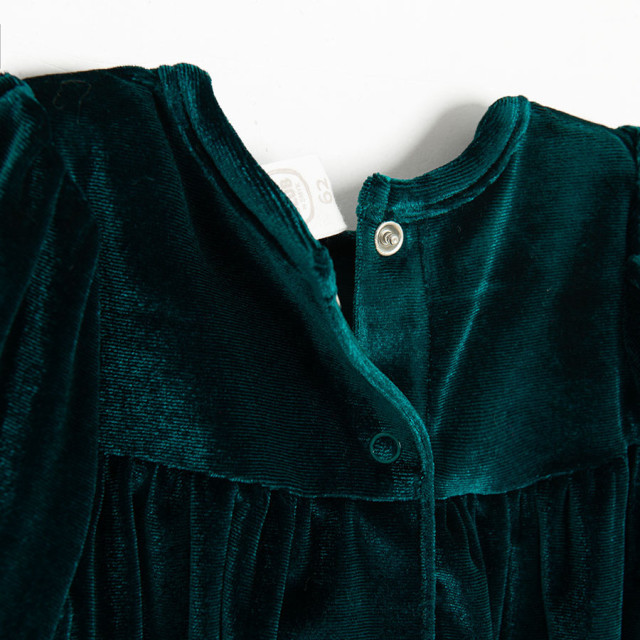 Рокля с дълъг ръкав, цвят: Зелен