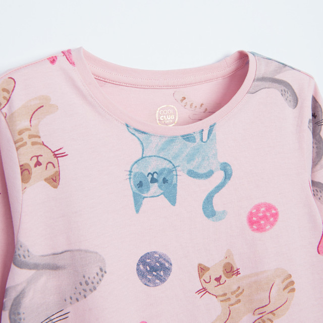 Рокля с дълъг ръкав, цвят: Бежов