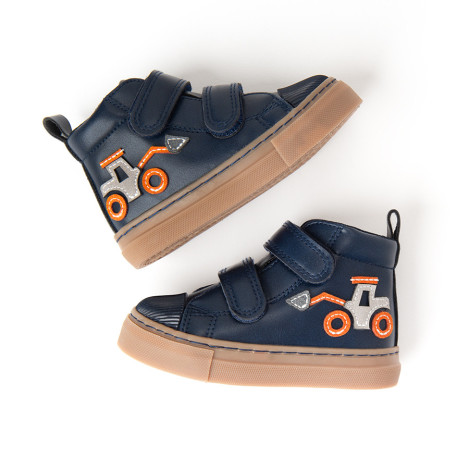 Високи обувки, цвят: Морско син