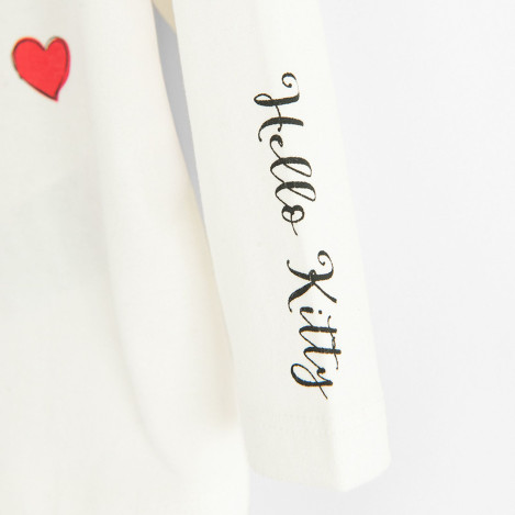 Тениска с дълъг ръкав HELLO KITTY&FRIENDS, цвят: Бял