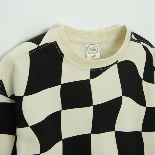 Блуза с дълъг ръкав, цвят: Кремав