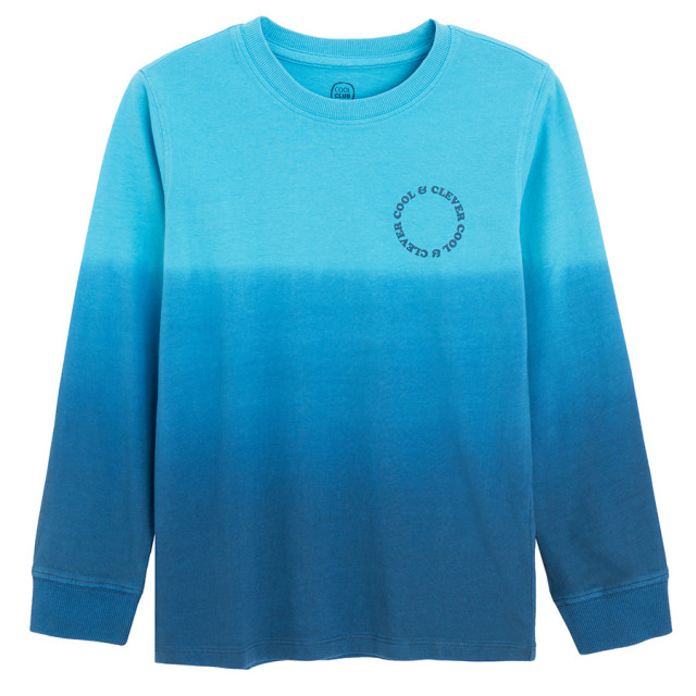 Блуза с дълъг ръкав, цвят: Син