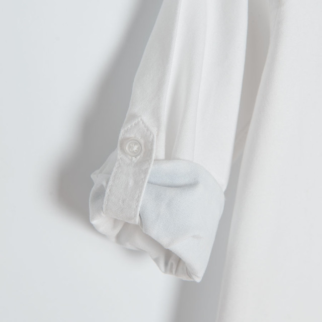 Риза с дълъг ръкав, цвят: Бял