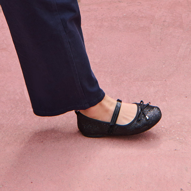 Балеринки, цвят: Черен