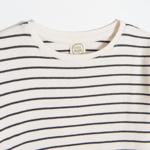 Тениска с дълъг ръкав, цвят: Кремав