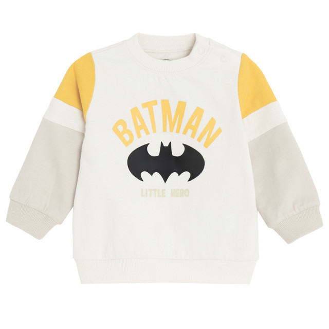 Блуза с дълъг ръкав BATMAN, цвят: Бял