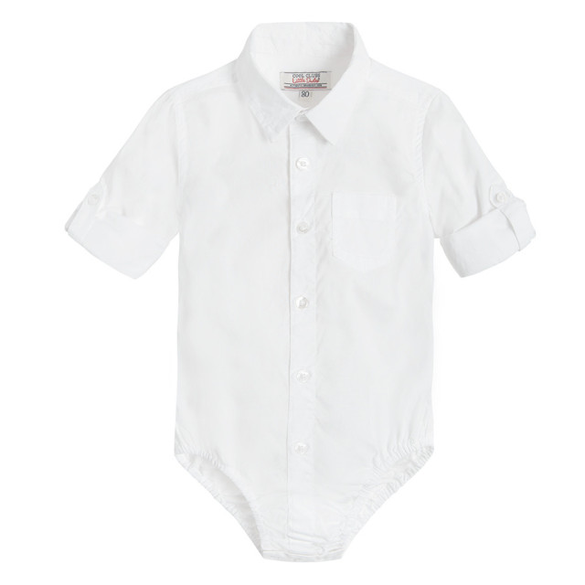 Боди с дълъг ръкав, цвят: Бял