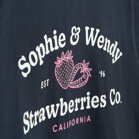 Тениска с къс ръкав, цвят: Син