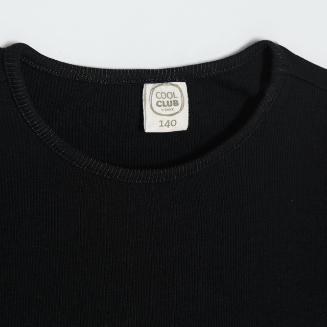 Рокля с къс ръкав, цвят: Черен