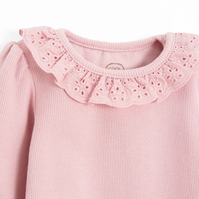 Боди с дълъг ръкав, цвят: Пепел от рози