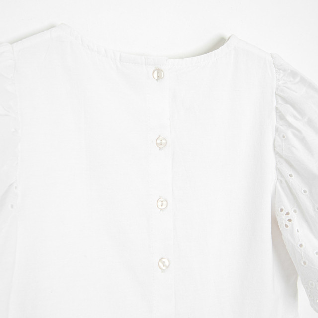 Рокля с къс ръкав, цвят: Бял