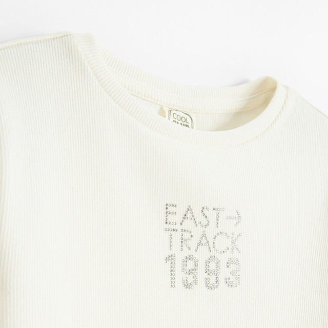 Тениска с дълъг ръкав, цвят: Бял