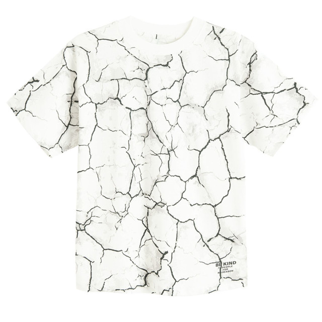 Тениска с къс ръкав, цвят: Бял