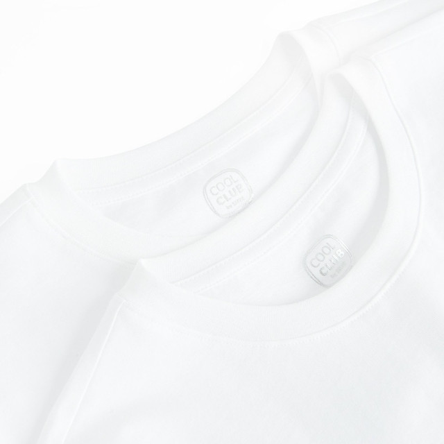 Тениска с къс ръкав 2бр., цвят: Бял