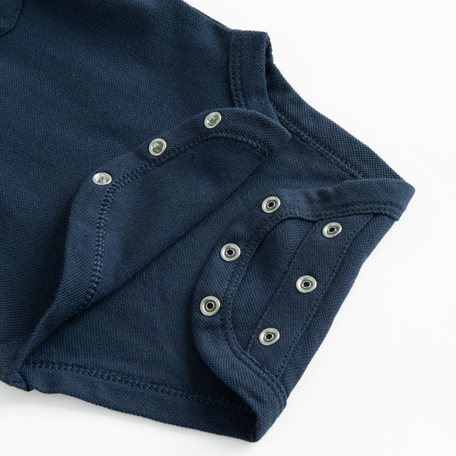 Боди с къс ръкав, цвят: Син