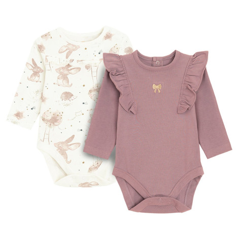 Боди с дълъг ръкав 2бр., цвят: Микс