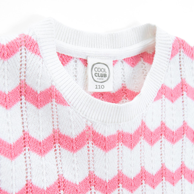 Блуза с къс ръкав, цвят: Розов