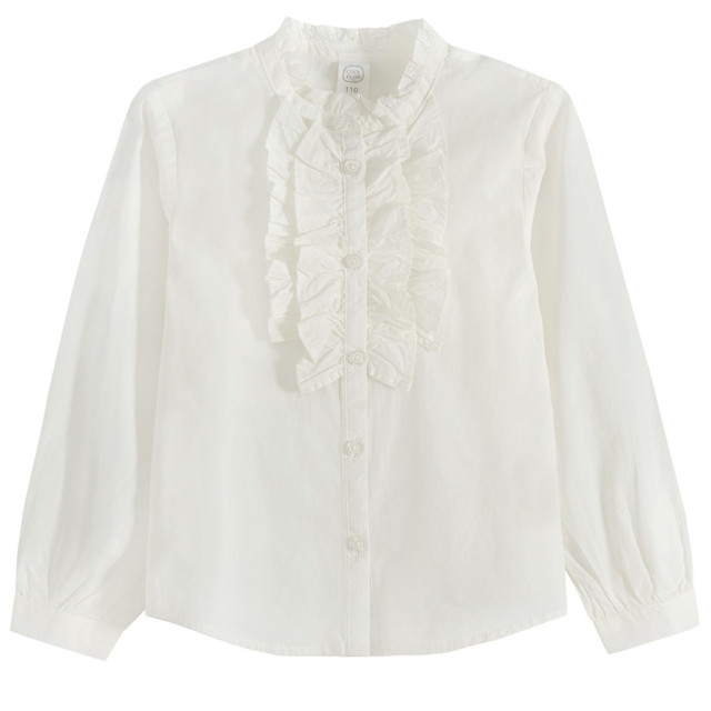 Риза с дълъг ръкав, цвят: Бял